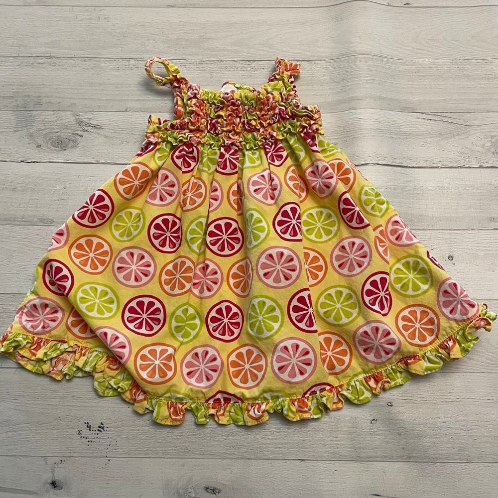 Gymboree girls lemon dress 12-18 months